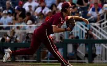 Diez de los mejores prospectos de recuperación de MLB que saber en el torneo de béisbol de la NCAA 2025, titulado por Jamie Arnold