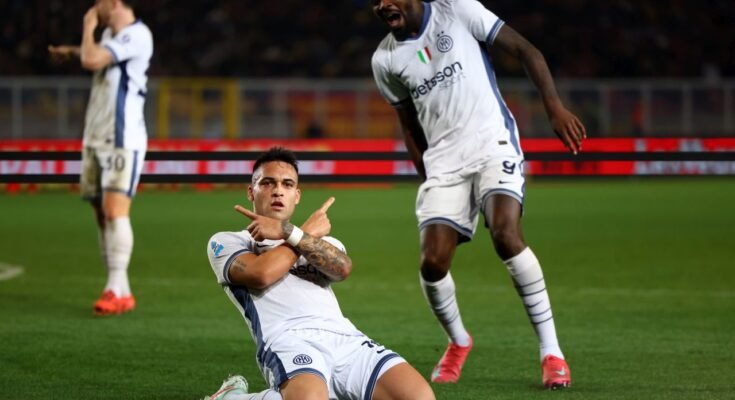 Lautaro Martinez Marcus Thuram Inter Milán
