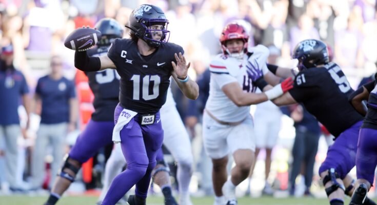 TCU arroja puntos de vista sobre el título Big 12 con Josh Hoover liderando la carga